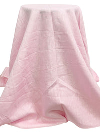 Misty Rose Pink/White 100% Linen Light-Weight Yarn-Dyed Chambray Linen 58W