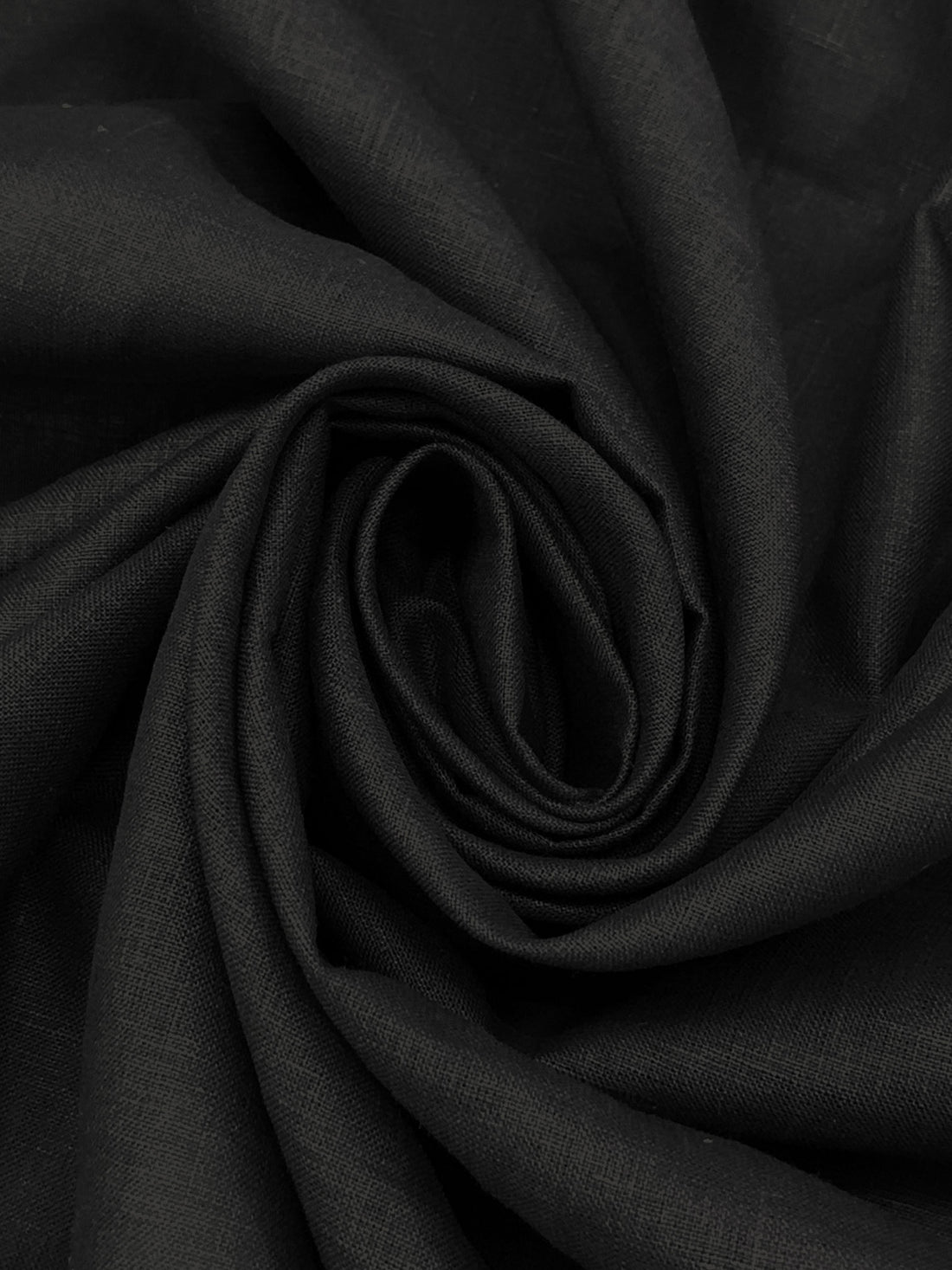 Black 100% Linen Shirt Weight Woven 56W
