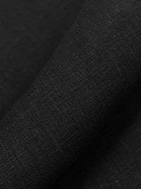 Black 100% Linen Shirt Weight Woven 56W