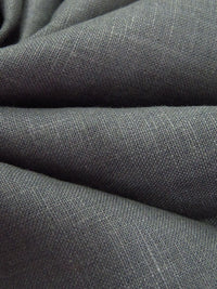 Charcoal Gray 100% Linen Midweight Woven 58W