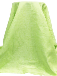 Lime/White 100% Linen Light-Weight Yarn-Dyed Chambray Linen 58W