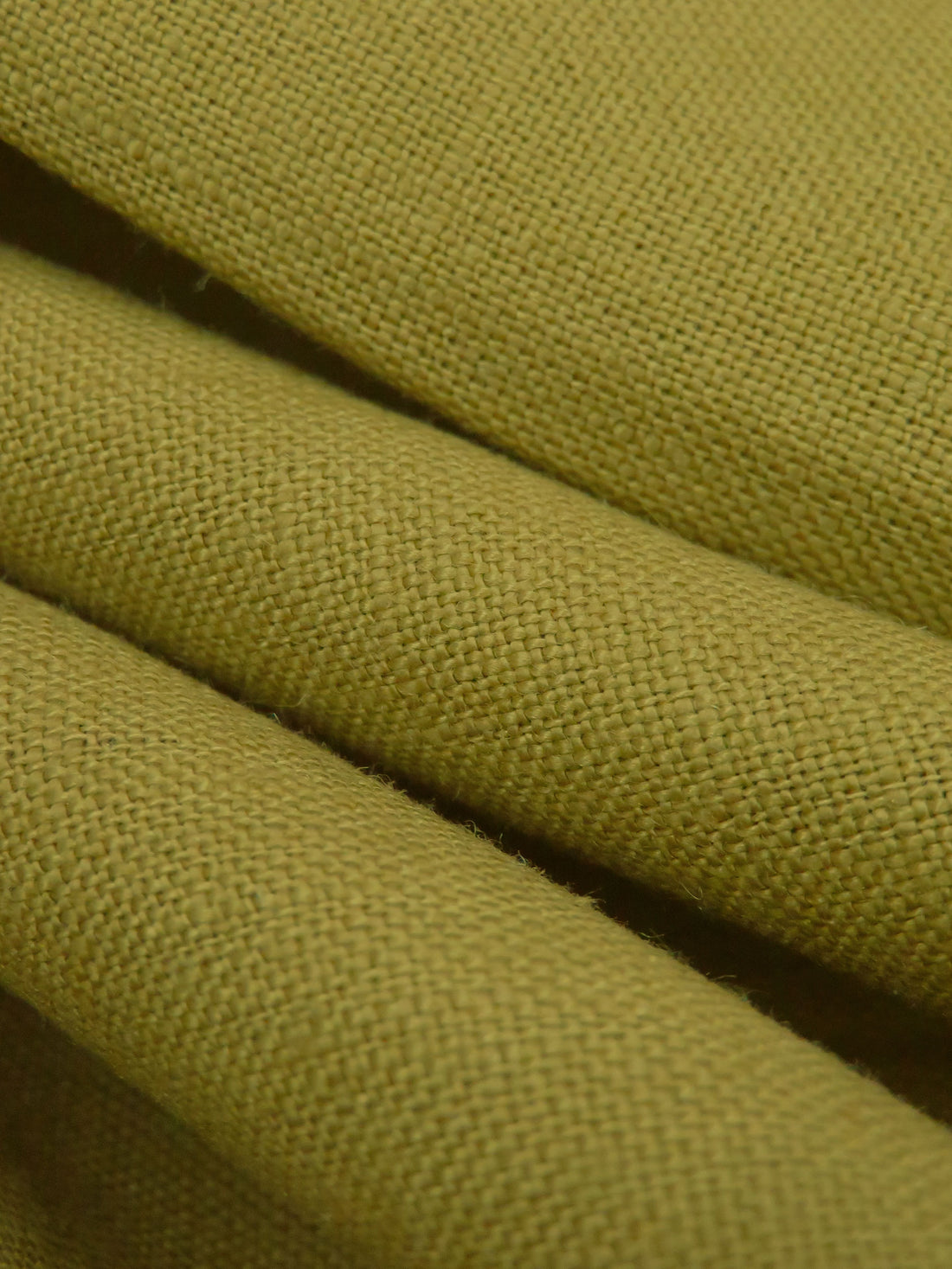 Muted Olive Green 100% Linen Midweight Woven 58W