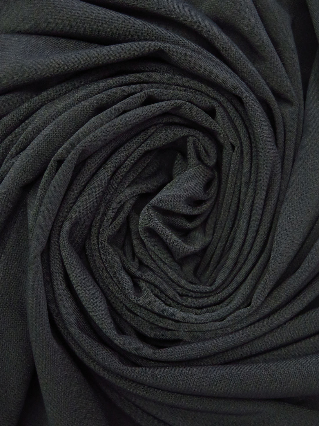 Dark Charcoal Gray Polyester/Lycra ITY Knit 58W