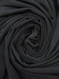 Dark Charcoal Gray Polyester/Lycra ITY Knit 58W