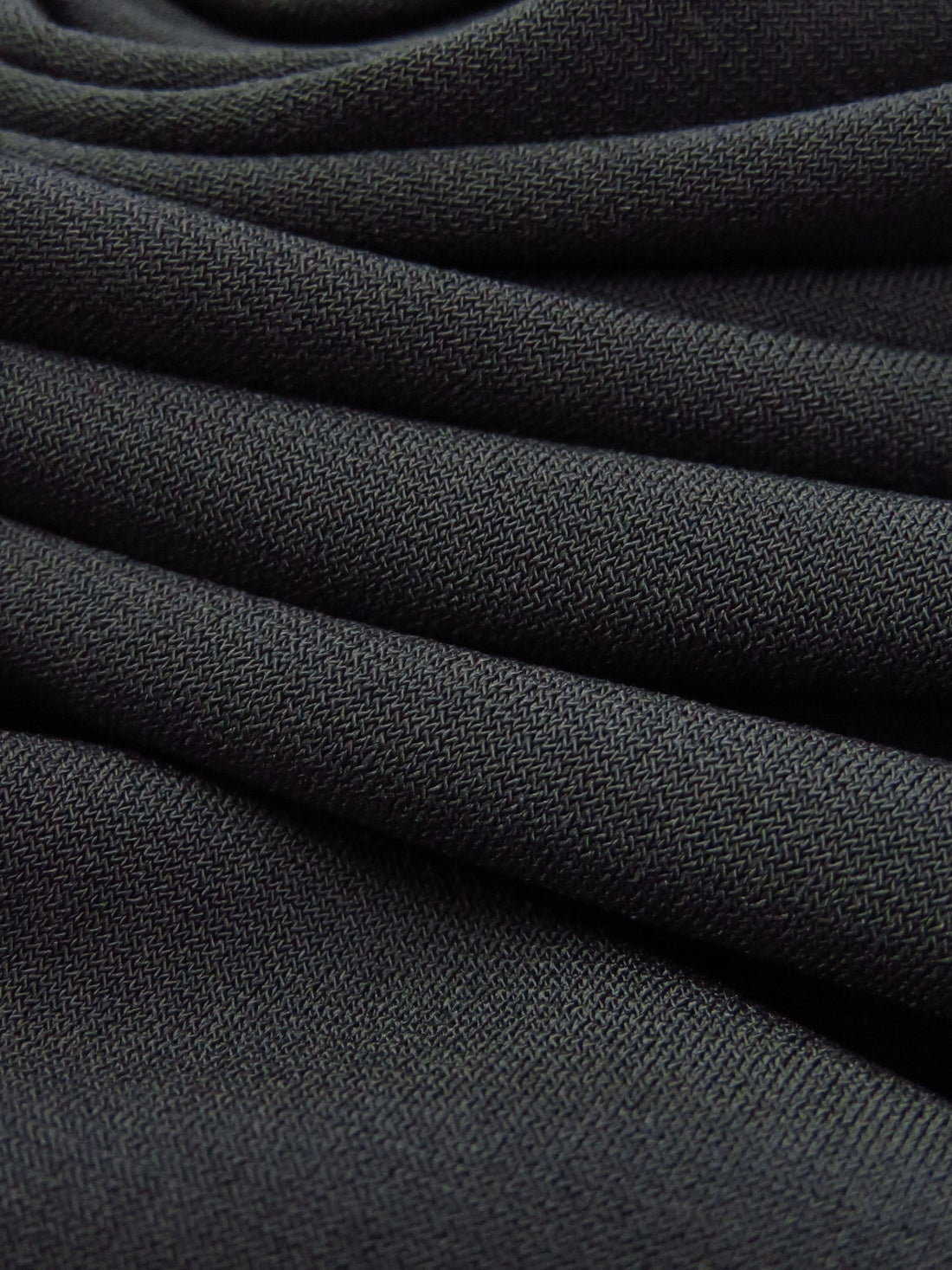 Dark Charcoal Gray Polyester/Lycra ITY Knit 58W