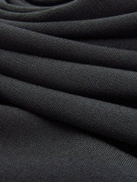 Dark Charcoal Gray Polyester/Lycra ITY Knit 58W