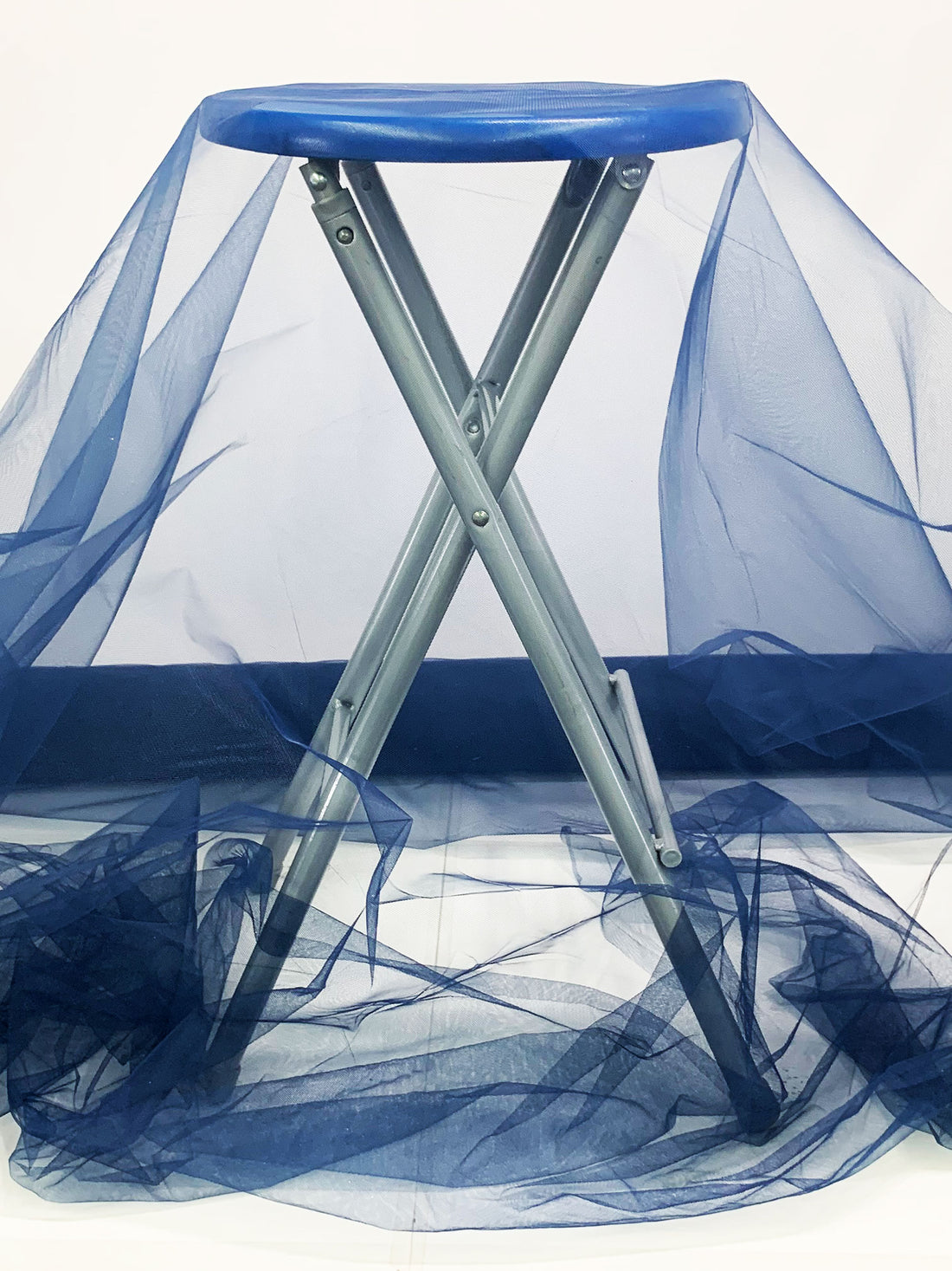 Navy 100% Nylon Tulle Netting 62W