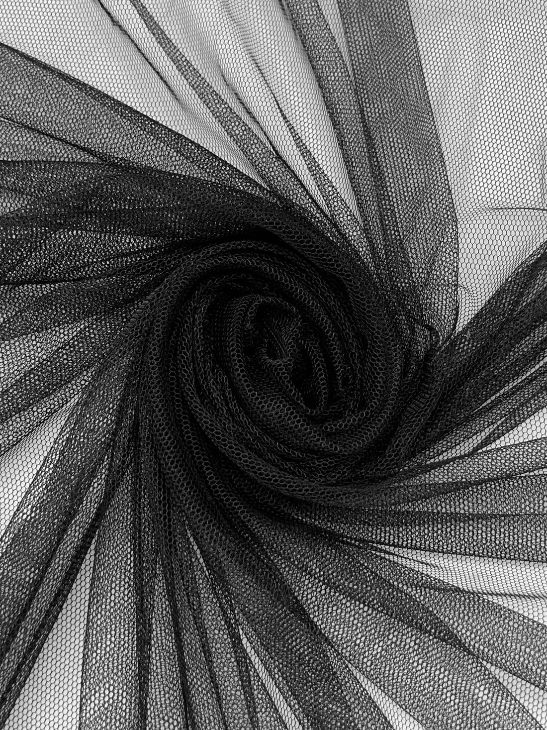 Black 100% Nylon Soft Bobbinette Netting 56W