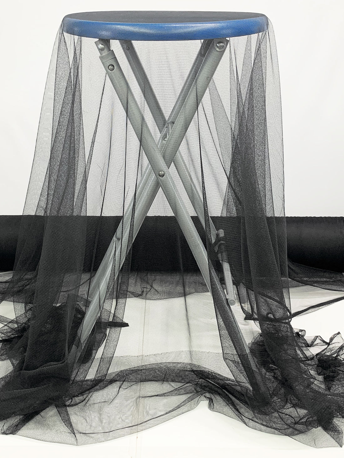 Black 100% Nylon Soft Bobbinette Netting 56W