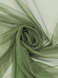 Muted Olive 100% Nylon Soft Bobbinette Netting 58W