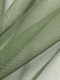 Muted Olive 100% Nylon Soft Bobbinette Netting 58W