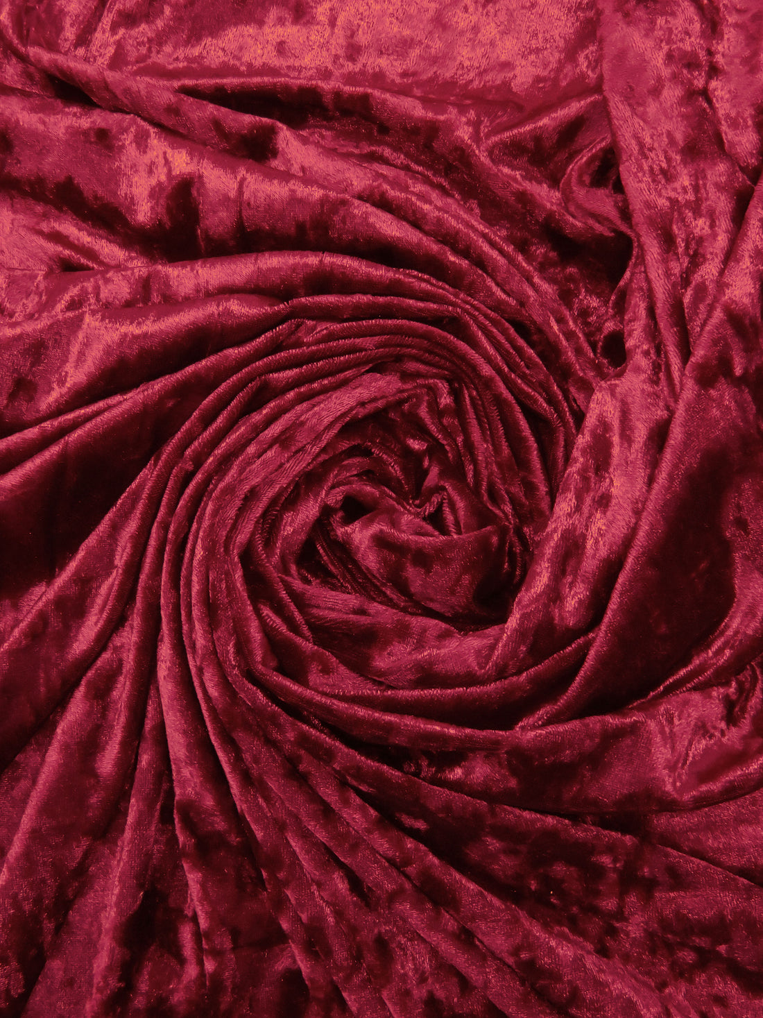 Deep Carmine Red Polyester/Lycra Crushed Stretch Velvet Knit 58W