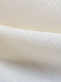 Cream 100% Rayon Crinkle Challis - NY Designer - 44W