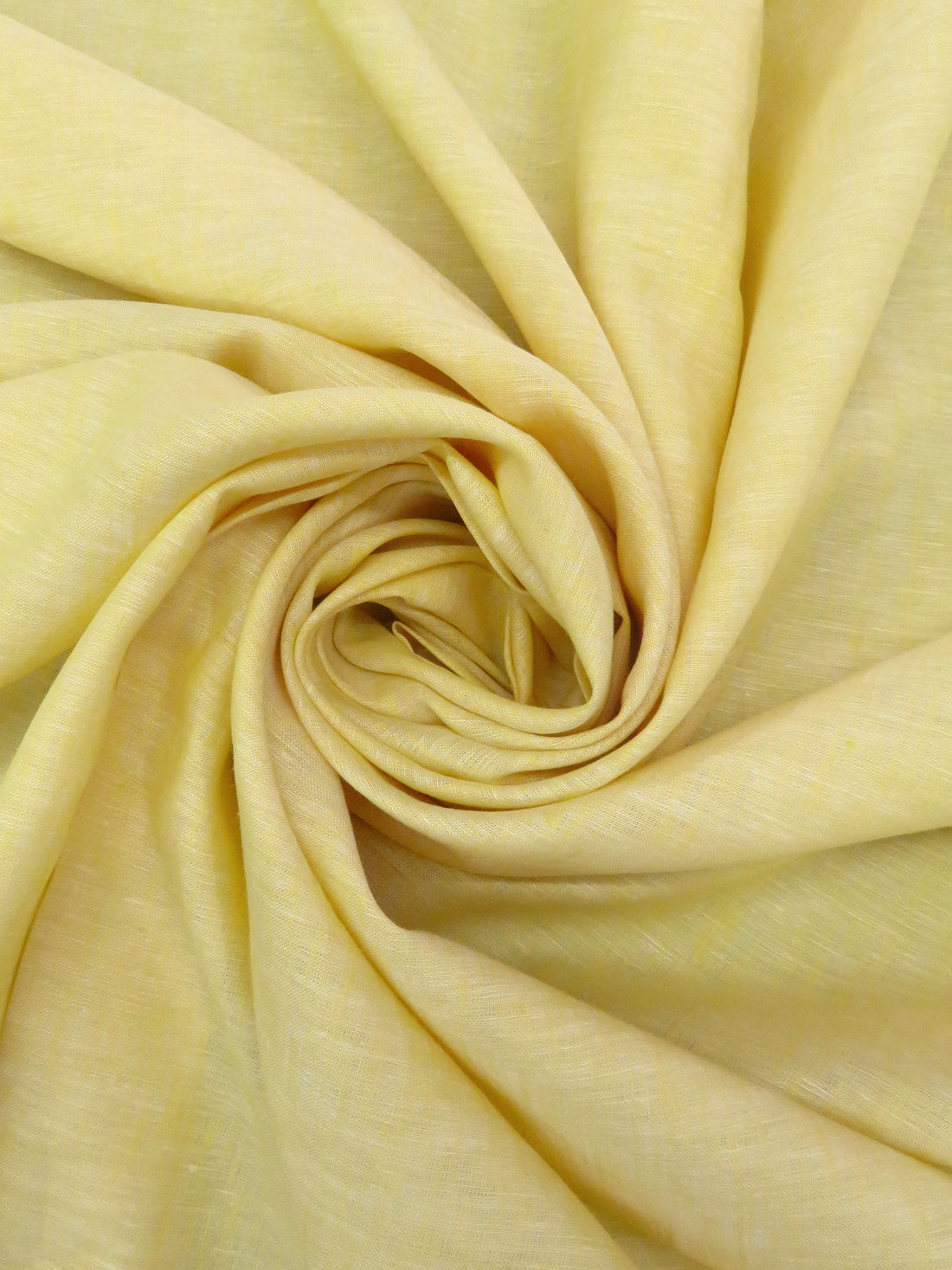 Sun Yellow/White 100% Linen Light-Weight Yarn-Dyed Chambray Linen 58W