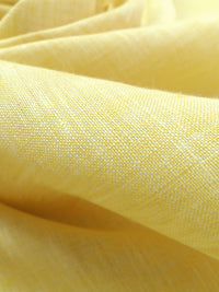 Sun Yellow/White 100% Linen Light-Weight Yarn-Dyed Chambray Linen 58W