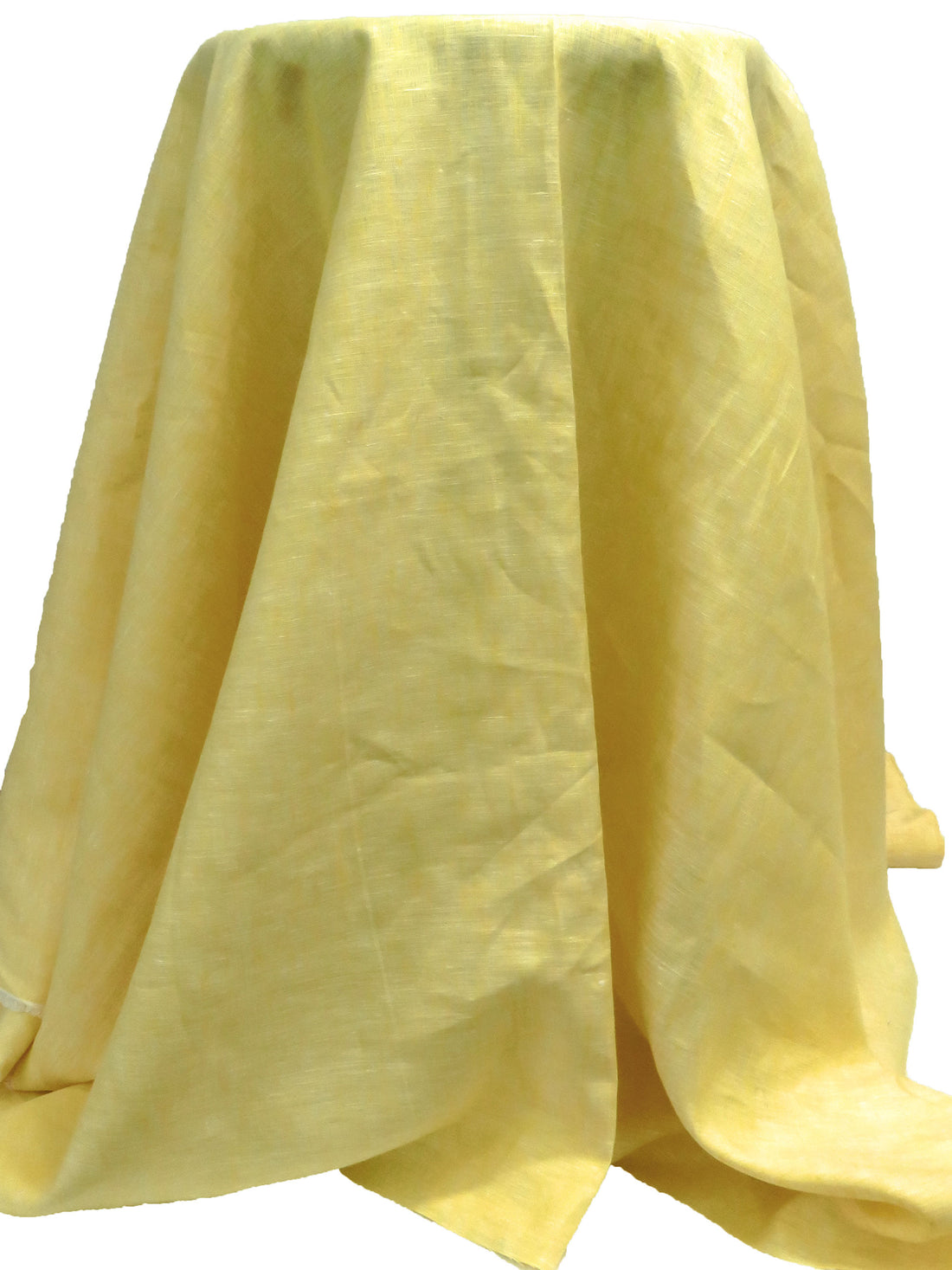 Sun Yellow/White 100% Linen Light-Weight Yarn-Dyed Chambray Linen 58W