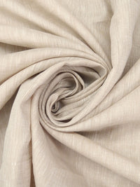 Beige/White 100% Linen Light-Weight Yarn-Dyed Chambray Linen 58W