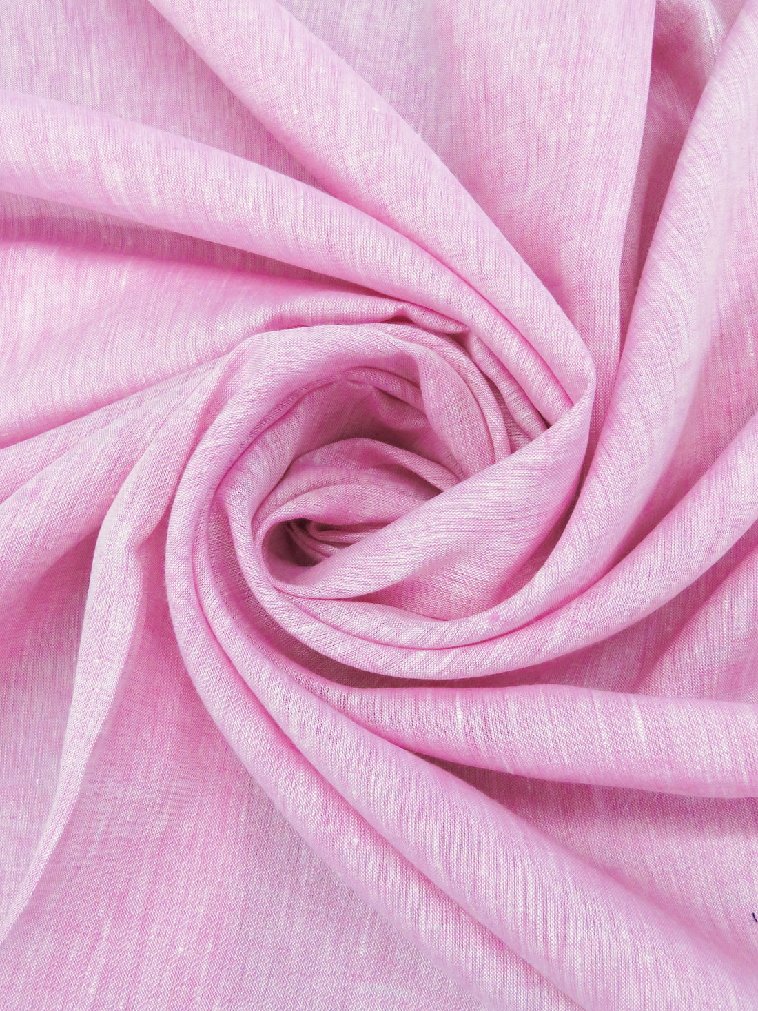 Orchid Pink/White 100% Linen Light-Weight Yarn-Dyed Chambray Linen 58W