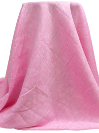 Orchid Pink/White 100% Linen Light-Weight Yarn-Dyed Chambray Linen 58W