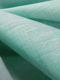 Mint/White 100% Linen Light-Weight Yarn-Dyed Chambray Linen 58W