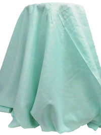 Mint/White 100% Linen Light-Weight Yarn-Dyed Chambray Linen 58W