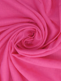 Watermelon Pink 100% Linen Mid-Weight Woven 58W