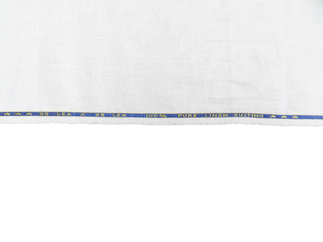 Snow White 100% Linen Mid-Weight Woven 57W