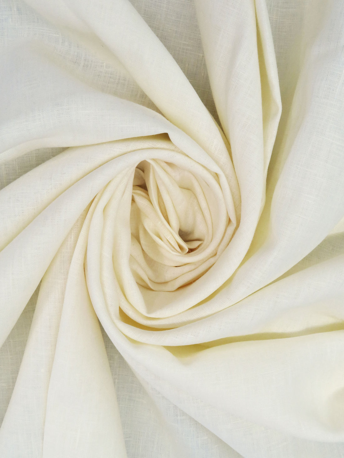 Cream 100% Linen Shirt-Weight Woven 59W