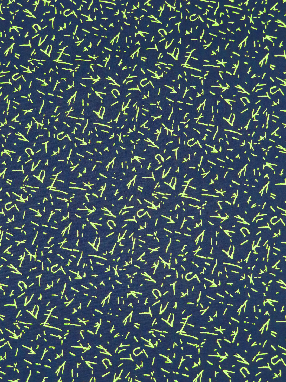 Navy/Light Green 100% Cotton Mini Abstract Etches Print Poplin Shirting 56W