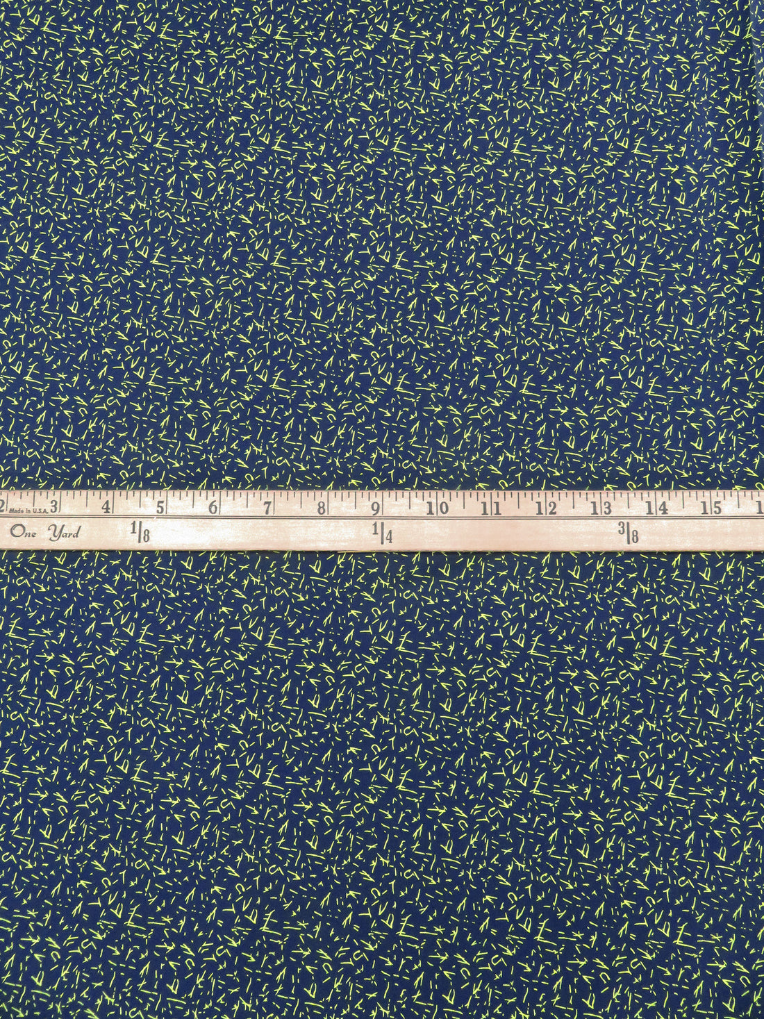 Navy/Light Green 100% Cotton Mini Abstract Etches Print Poplin Shirting 56W