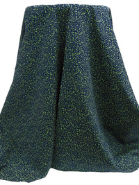 Navy/Light Green 100% Cotton Mini Abstract Etches Print Poplin Shirting 56W