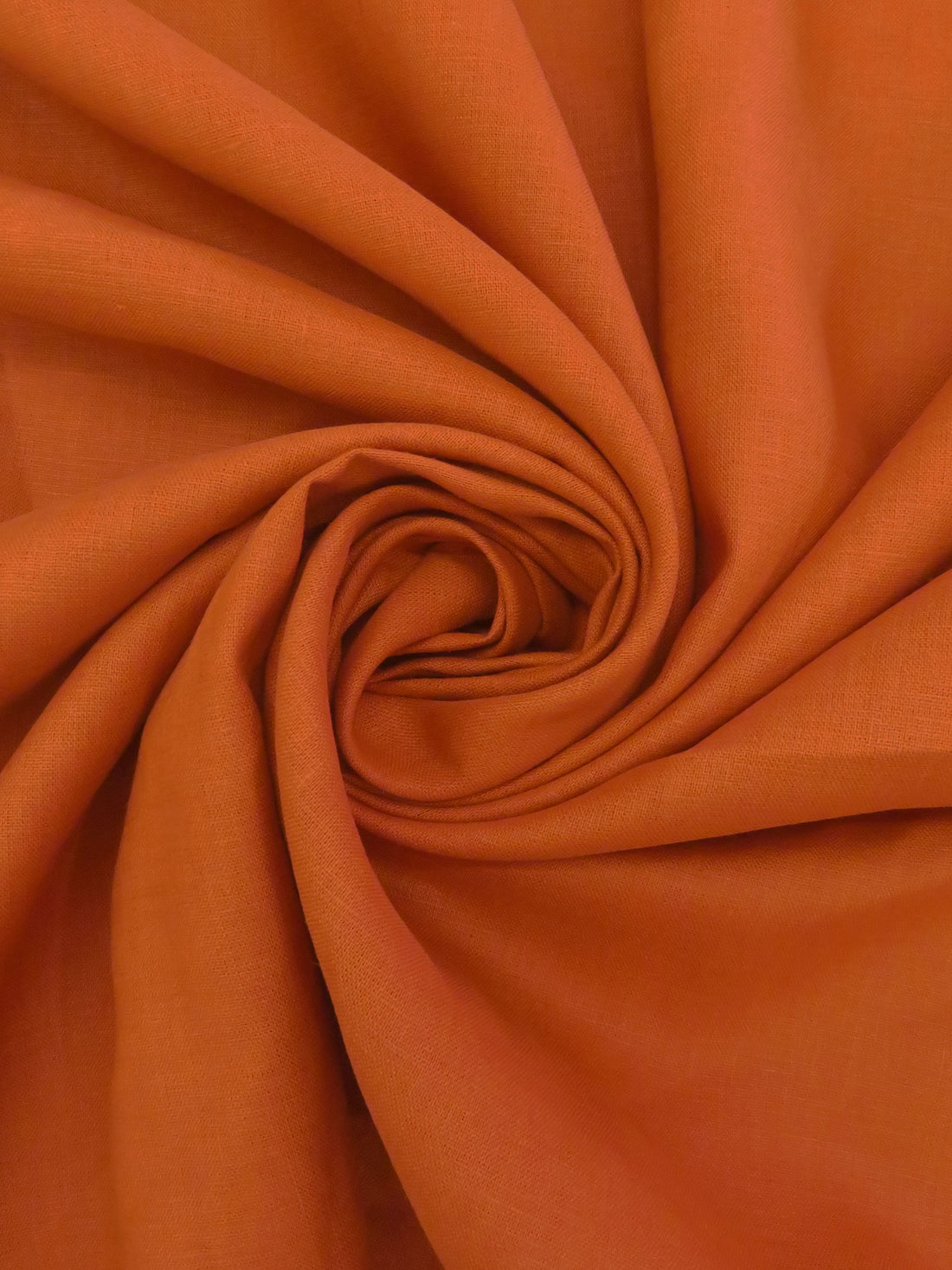 Burnt Orange 100% Linen Shirt Weight Woven 56W