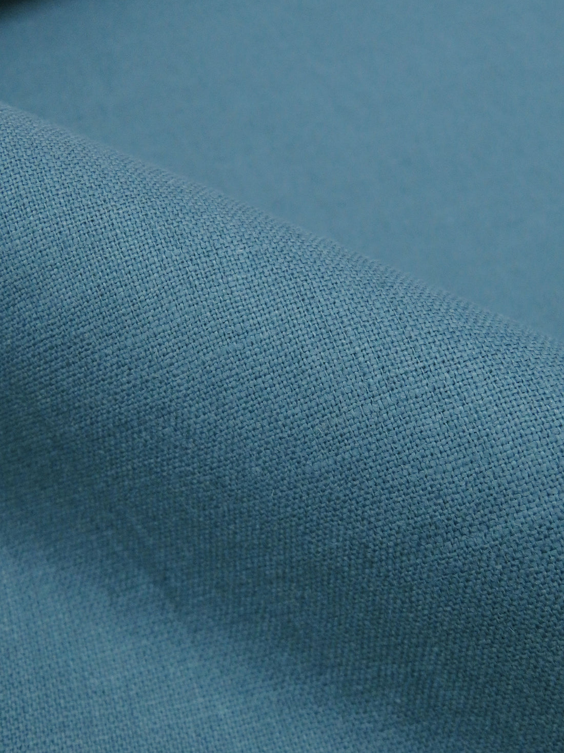 Storm Blue 100% Linen Shirt Weight Woven 56W