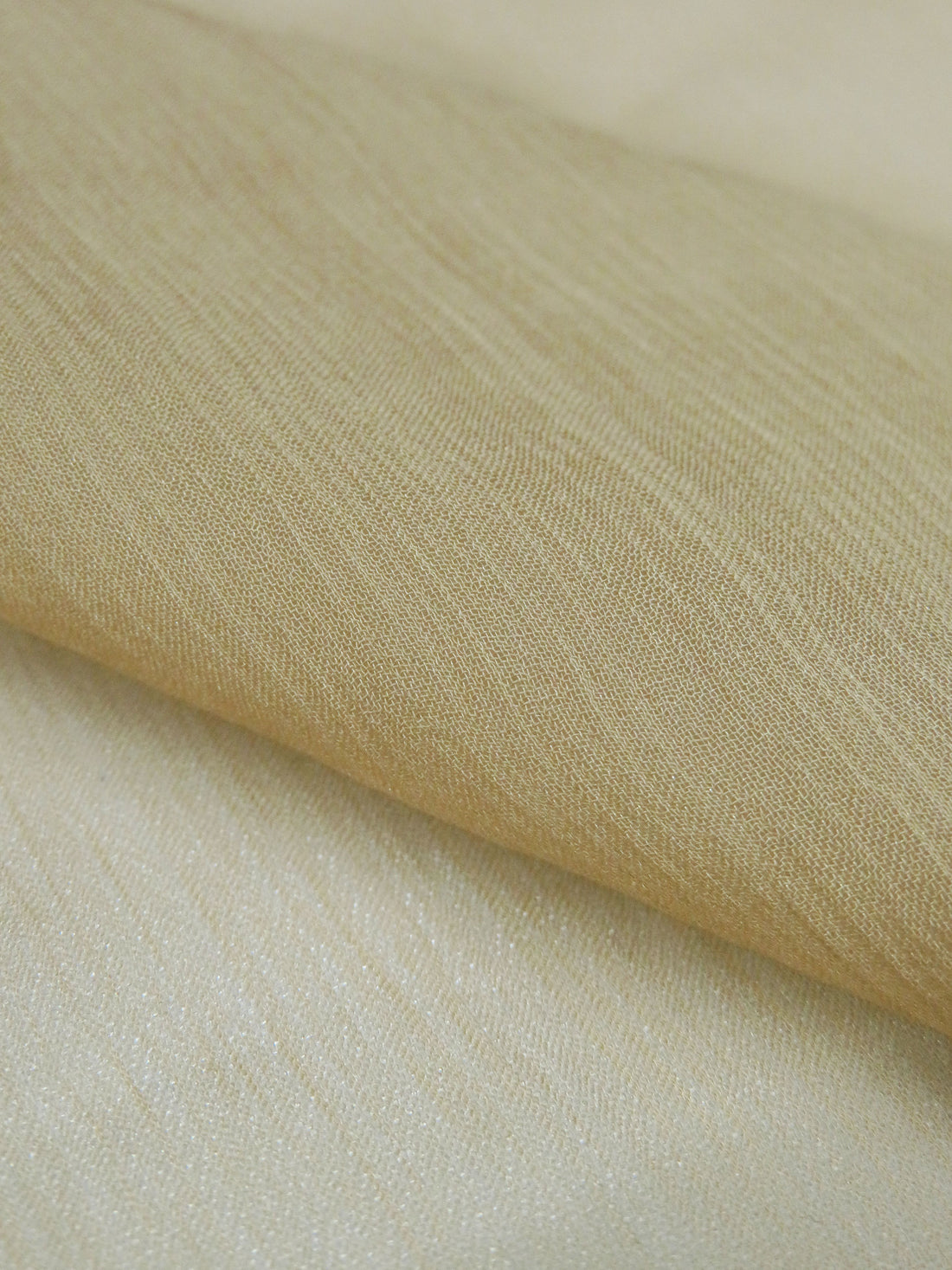 Golden Wheat 100% Silk Crinkle Chiffon 42W