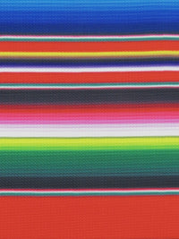 Fire Red/Sapphire/Forest Green/Multi Polyester/Lycra Horizontal Gradient Fiesta Stripe Print Liverpool Double Knit 59W