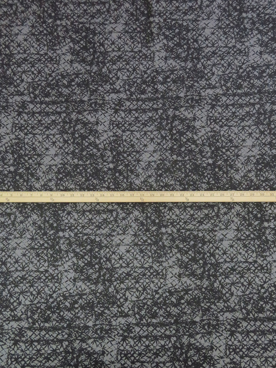 Charcoal/Smoke Gray Polyester/Lycra Distressed Design Embossed Scuba Knit - NY Designer - 60W