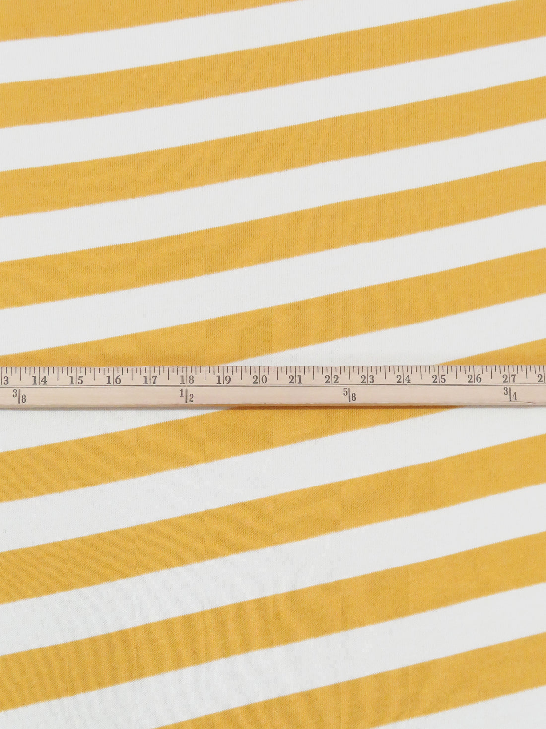 Goldenrod/White 100% Polyester Diagonal Stripe Sweater Knit 56W