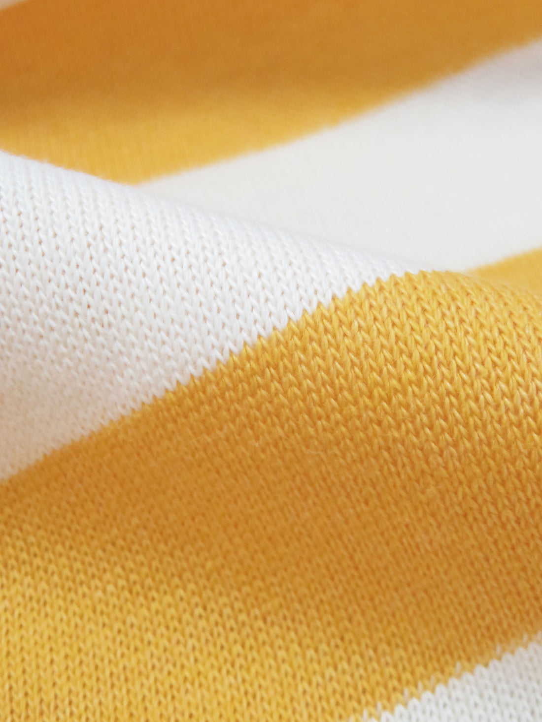 Goldenrod/White 100% Polyester Diagonal Stripe Sweater Knit 56W