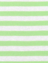 Pistachio Green/White 100% Rayon Horizontal Stripe Fine Interlock Knit 52W