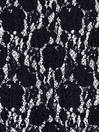 Midnight Navy 100% Polyester Puckered Textured Lace - NY Designer - 35W