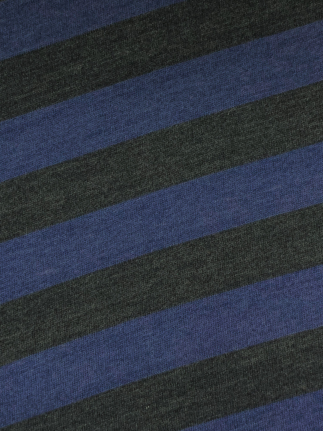 Independence Blue/Deep Lead Gray Polyester/Rayon Diagonal Stripe Sweater Knit 54W
