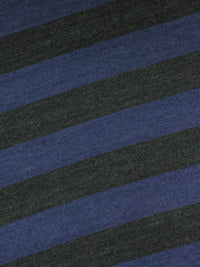 Independence Blue/Deep Lead Gray Polyester/Rayon Diagonal Stripe Sweater Knit 54W