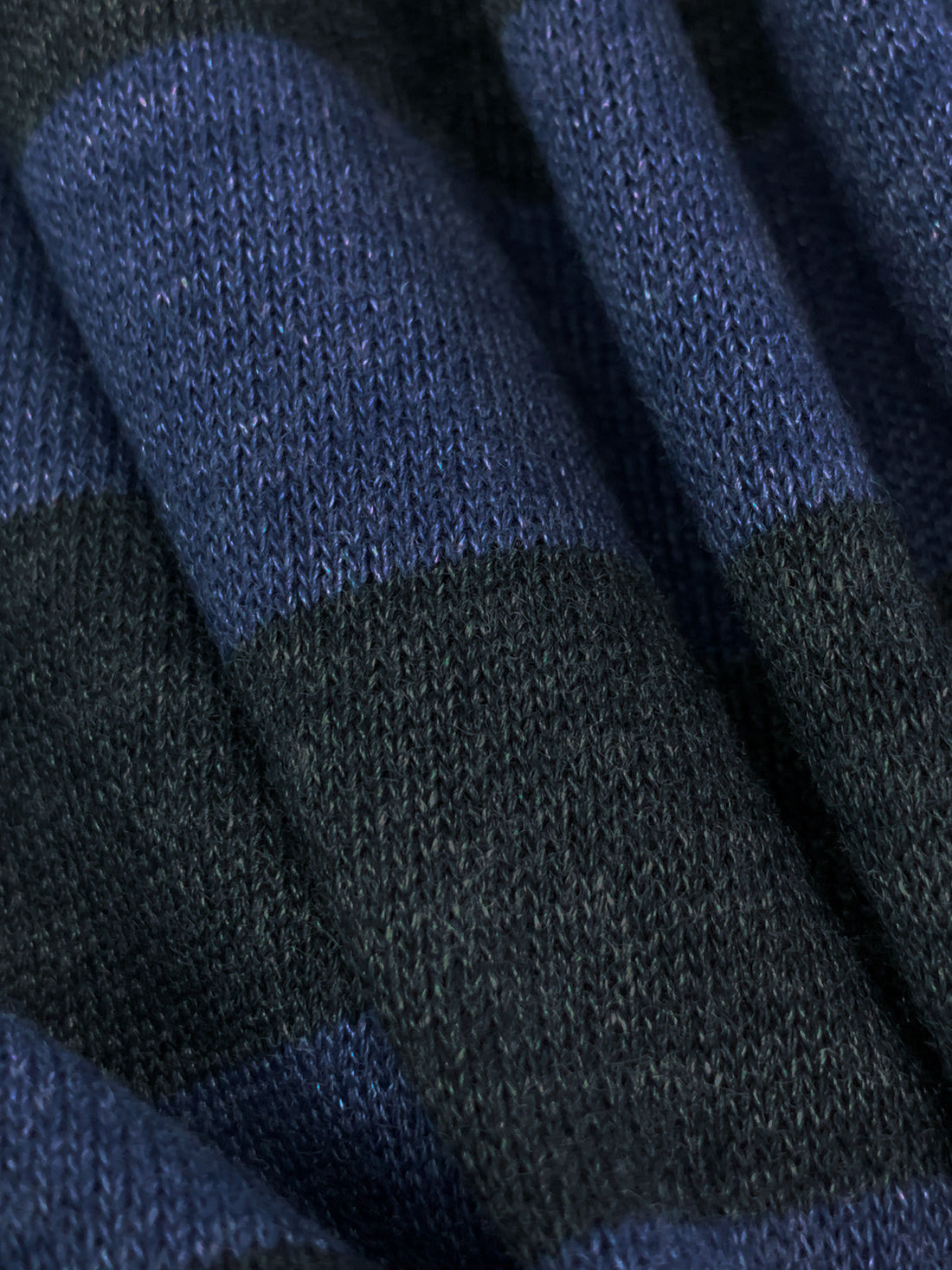Independence Blue/Deep Lead Gray Polyester/Rayon Diagonal Stripe Sweater Knit 54W