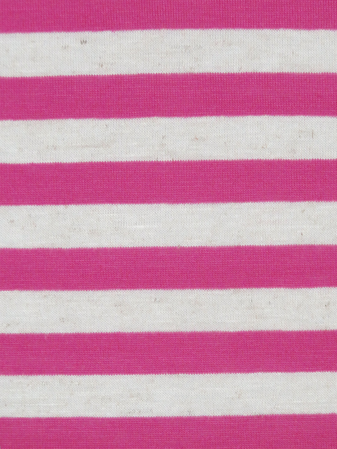 French Raspberry/Chalk White Polyester/Lycra Horizontal Stripe Weave Jersey Knit 54W