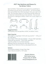 Pamela's Patterns - New Necklines & Sleeves for The Perfect T-Shirt #107