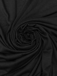 Crow Black Polyester/Rayon Tissue Jersey Knit 52W