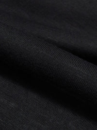 Crow Black Polyester/Rayon Tissue Jersey Knit 52W