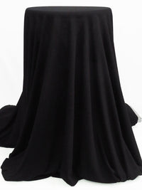 Crow Black Polyester/Rayon Tissue Jersey Knit 52W