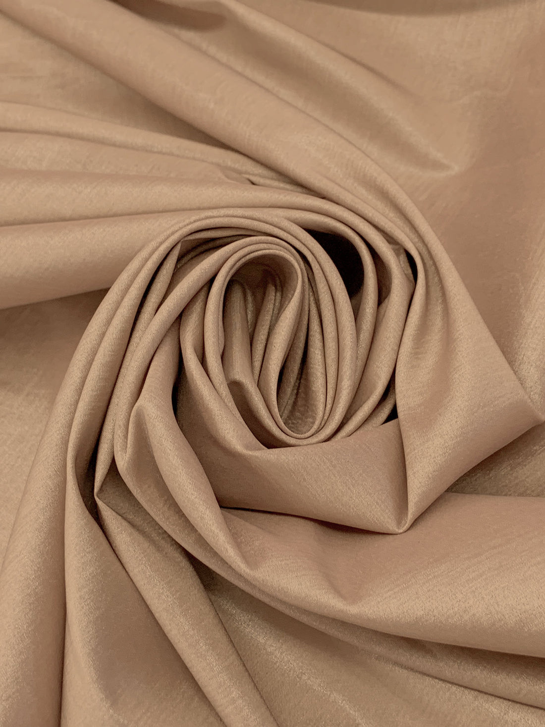 Earthy Tan Polyester/Lycra Stretch Taffeta - NY Designer - 54W