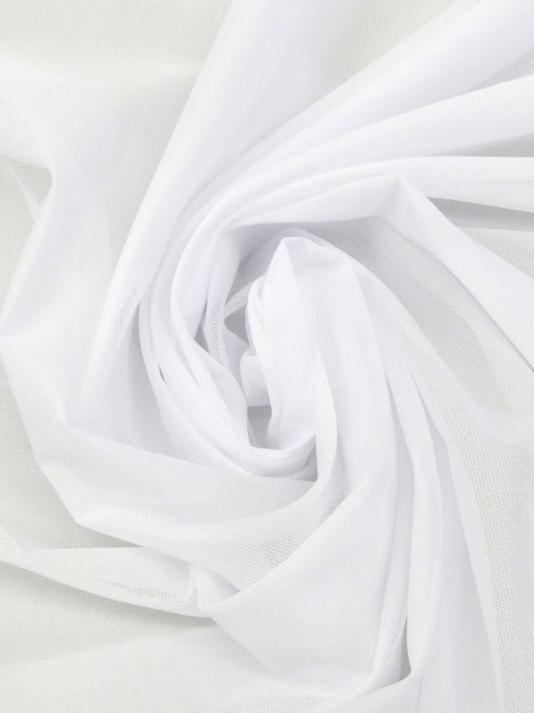 White 100% Polyester Fusible Lightweight Woven Interfacing 59W